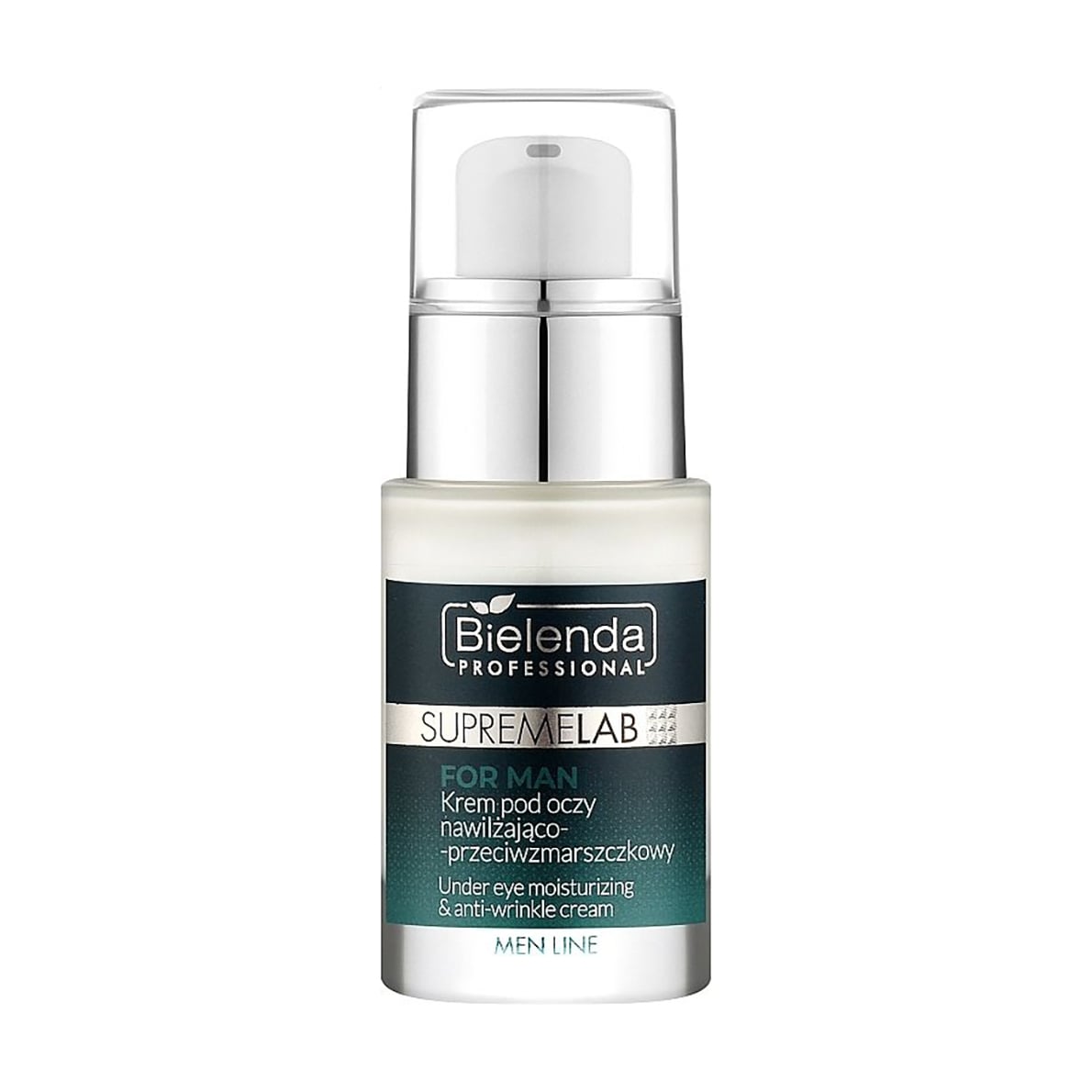 Чоловічий зволожувальний крем для шкіри навколо очей Bielenda Professional Supremelab For Man Under Eye Cream проти зморщок, 15 мл